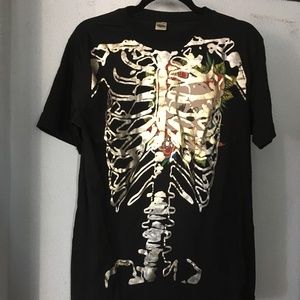 Don Ed Hardy Y2K Style Metallic Design T-shirt
